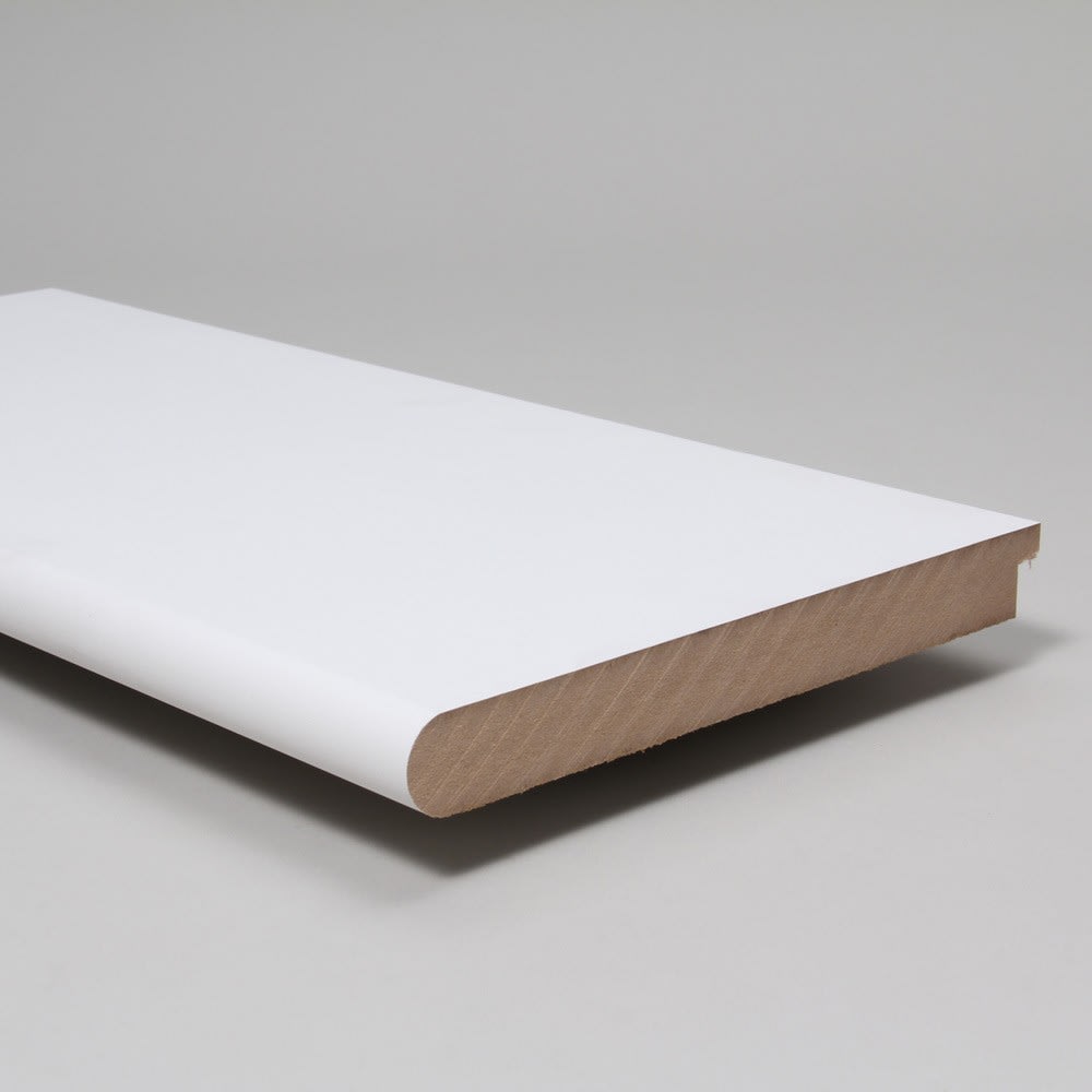 25mm x 219mm White Primed Bullnose MDF Window Board 3660mm