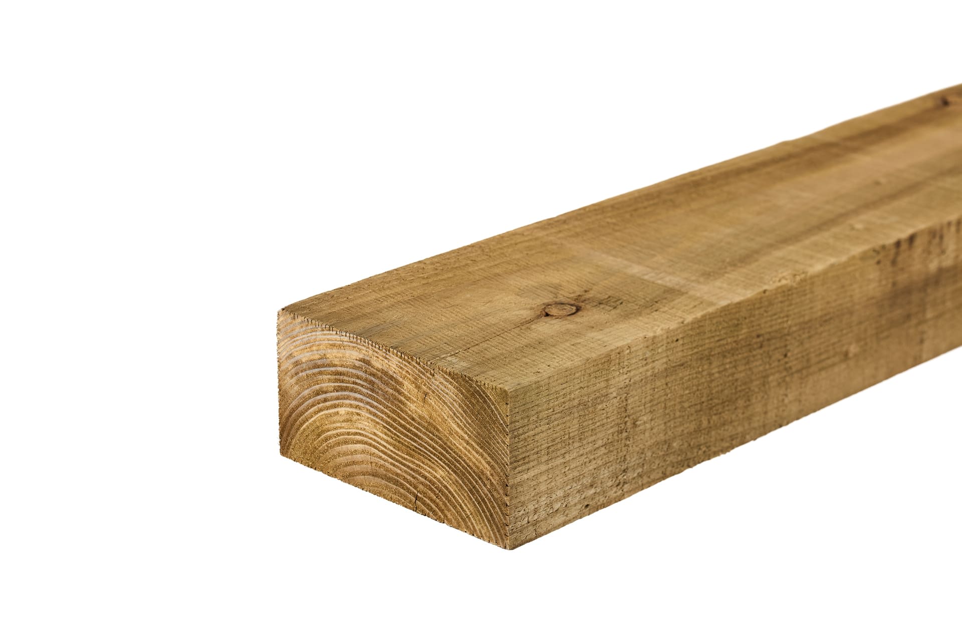 100mm x 200mm Brown Treated Garden Railway Sleeper 2.4m
