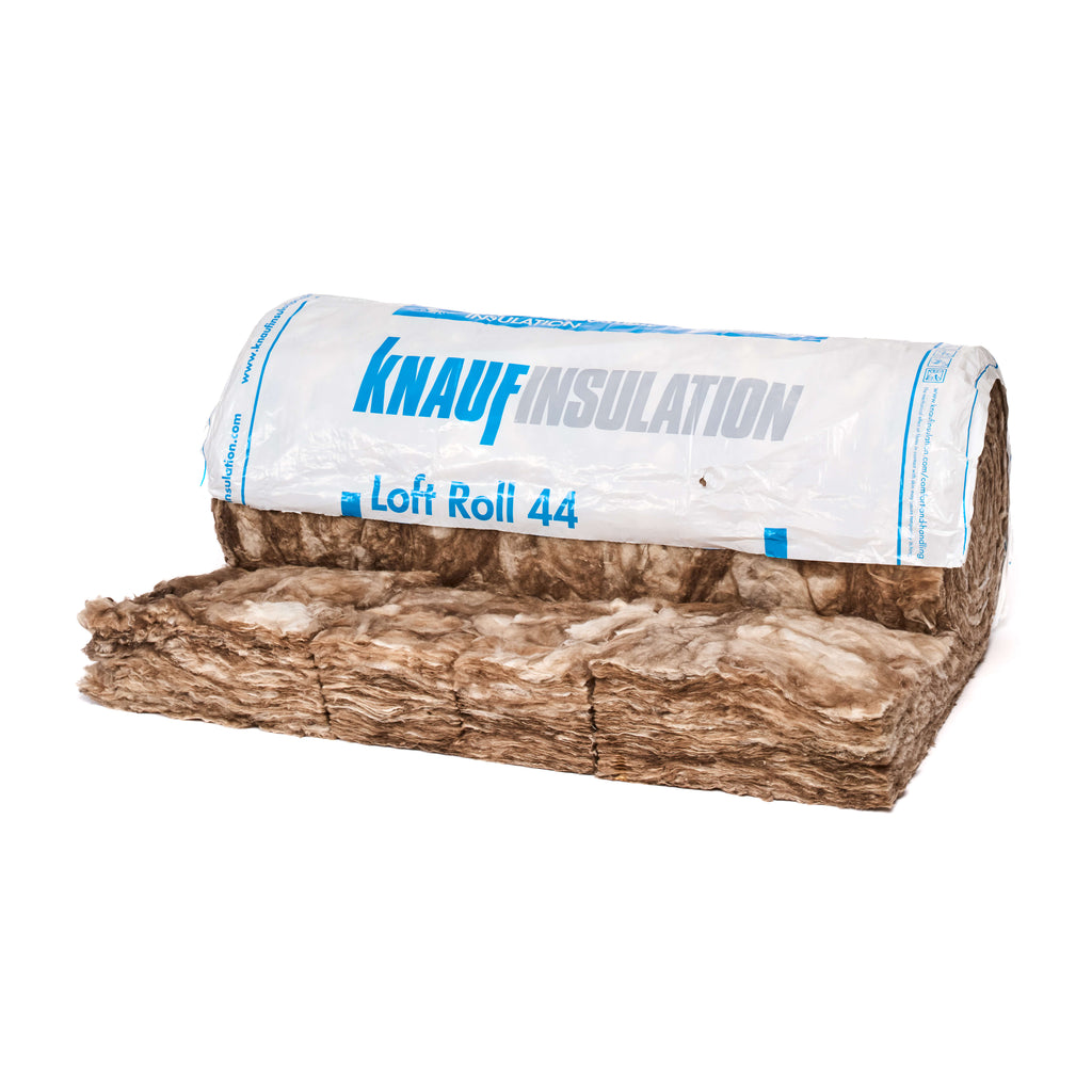 100mm Knauf Loft Roll 44 Insulation Combi-Cut (13.89m2/Roll)