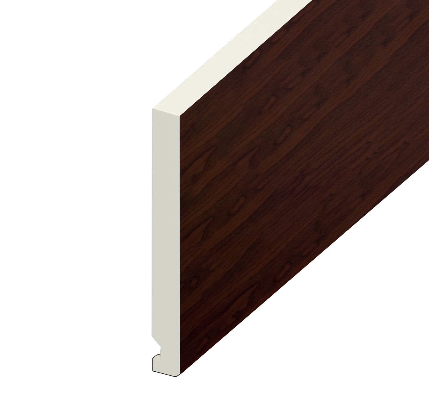 16mm Flat Black Ash Fascia Board 150mm x 5m