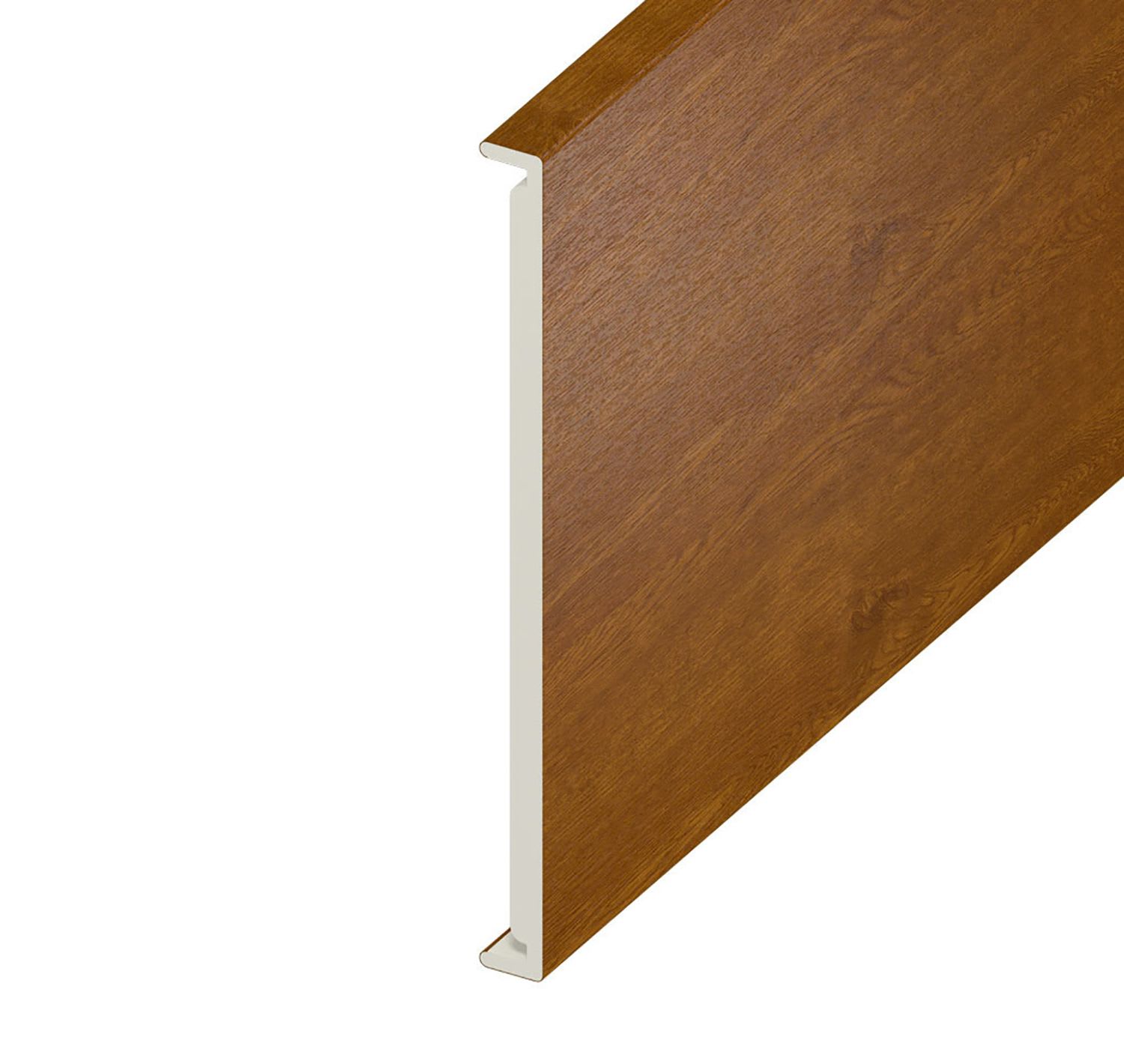 16mm Plain Anth Grey Double Fascia Board 350mm x 5m