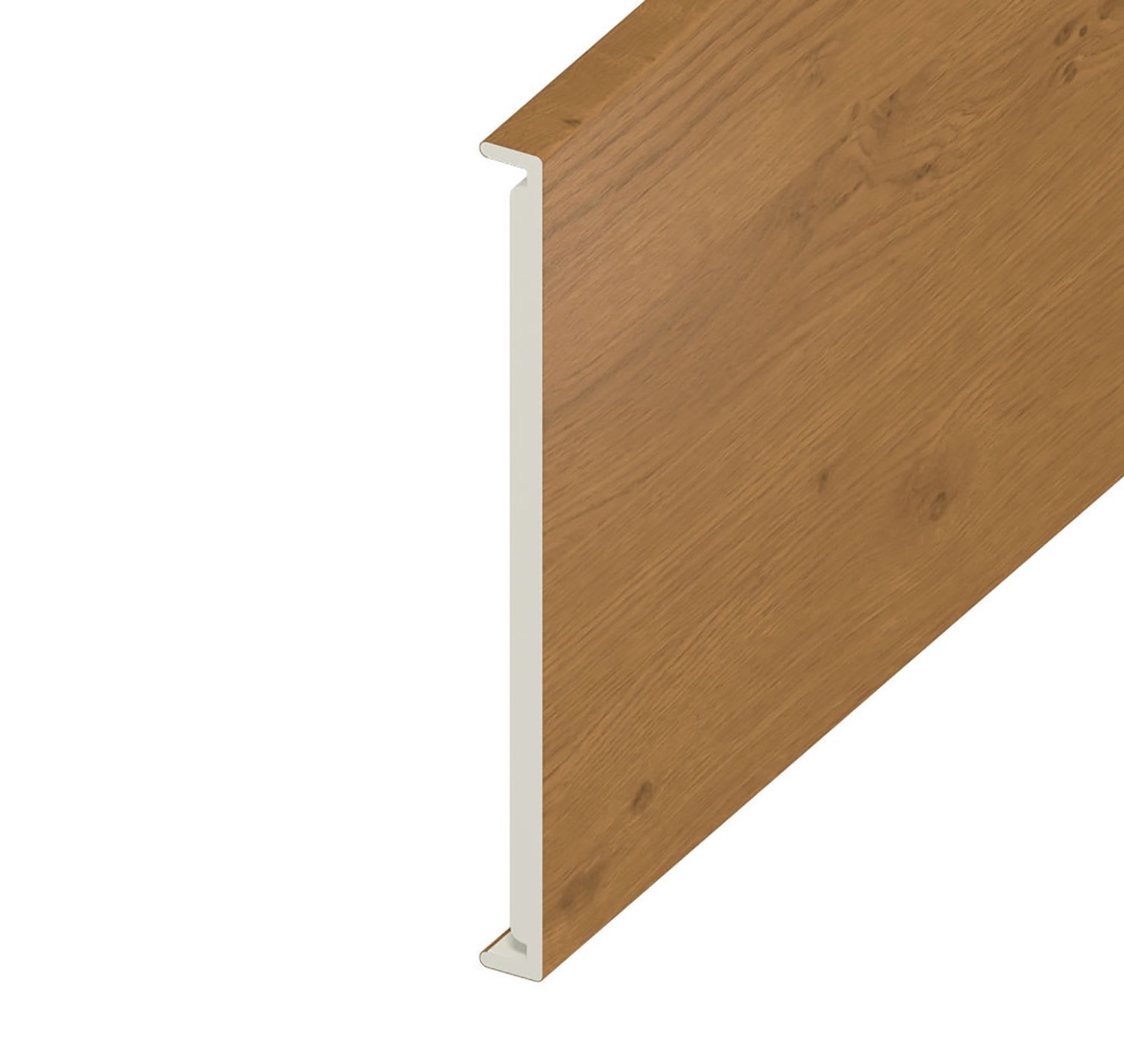 16mm Plain Anth Grey Double Fascia Board 350mm x 5m