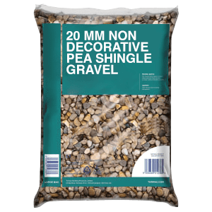 10mm Non Decorative Pea Shingle/Gravel Bag (25kg)