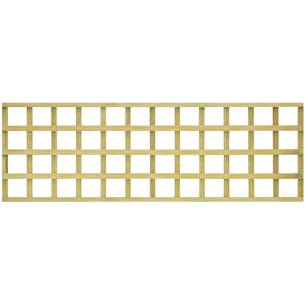 6' x 1' Heavy Duty Golden Brown Treated Trellis (1.83m x 0.30m)