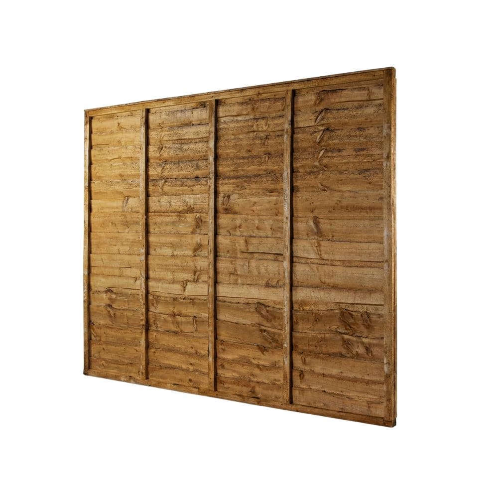 6' x 3' Feather Edge Pressure Treated Wooden Fence Panel