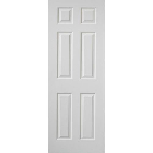 6 Panel Textured Semi Solid Door 533mm x 1981mm x 35mm