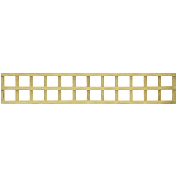 6' x 1' Heavy Duty Golden Brown Treated Trellis (1.83m x 0.30m)