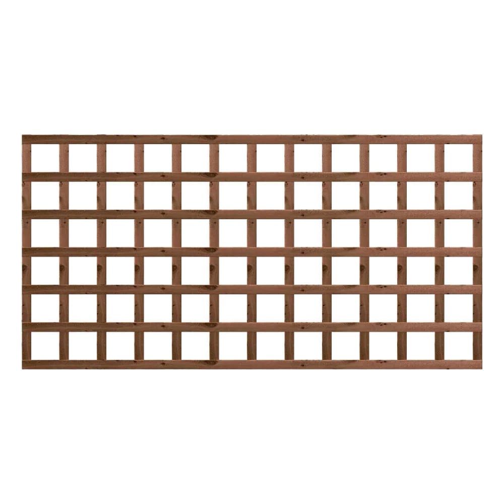 6' x 1' Heavy Duty Golden Brown Treated Trellis (1.83m x 0.30m)