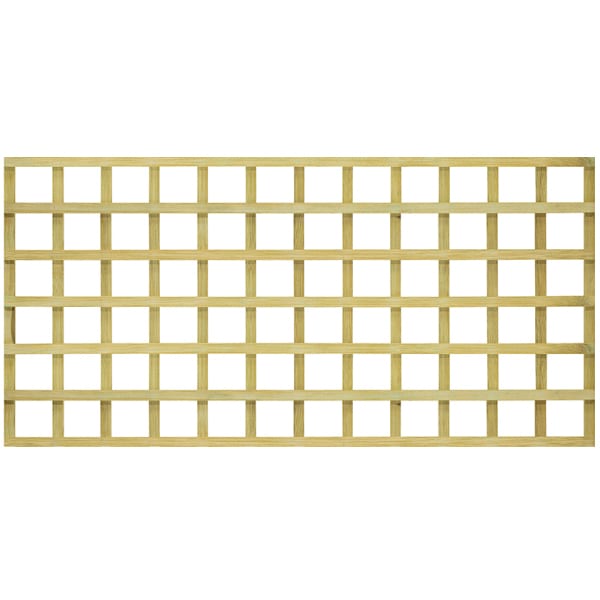 6' x 1' Heavy Duty Golden Brown Treated Trellis (1.83m x 0.30m)