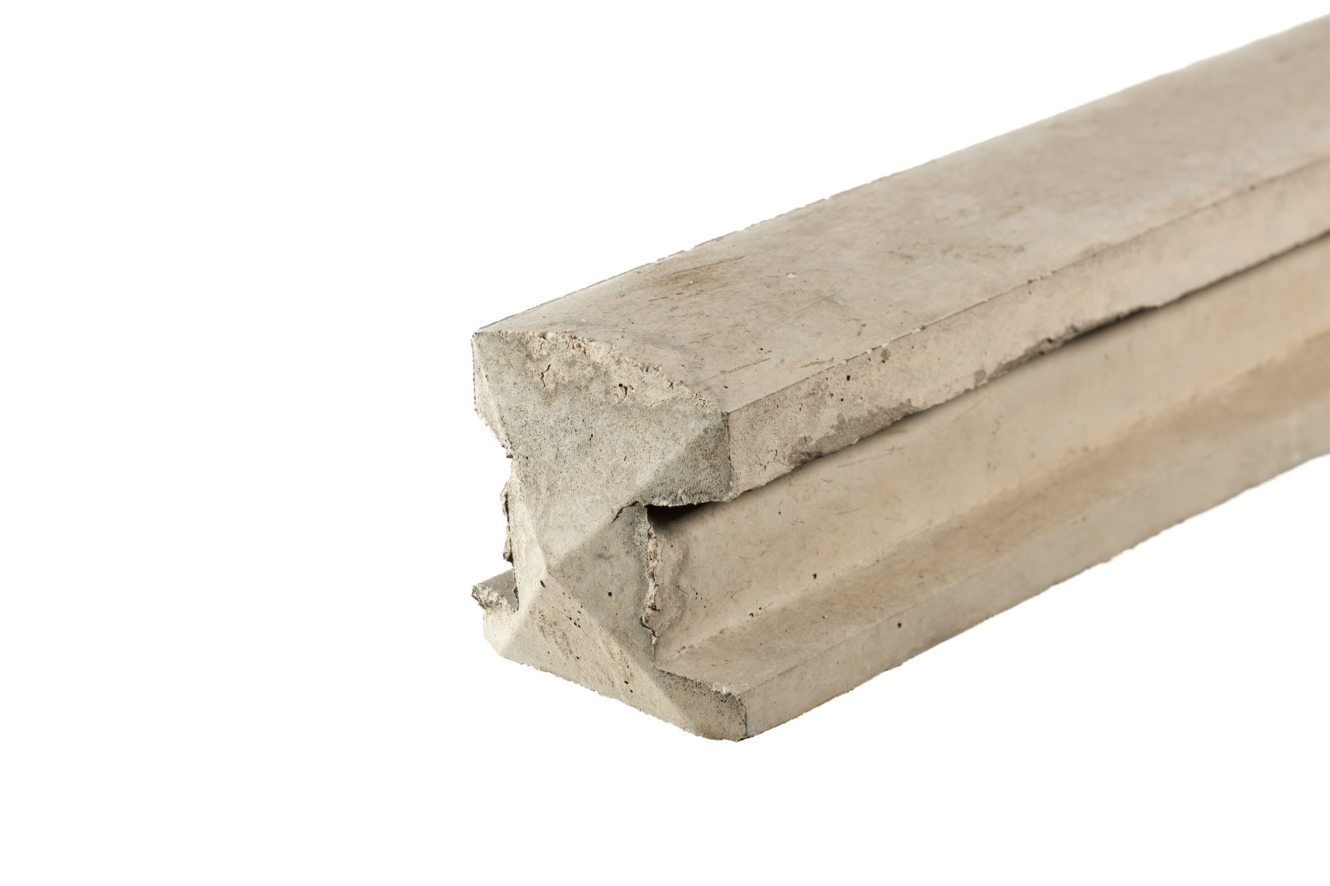 10ft Slotted Concrete Corner Fence Post 125mm x 125mm x 3050mm