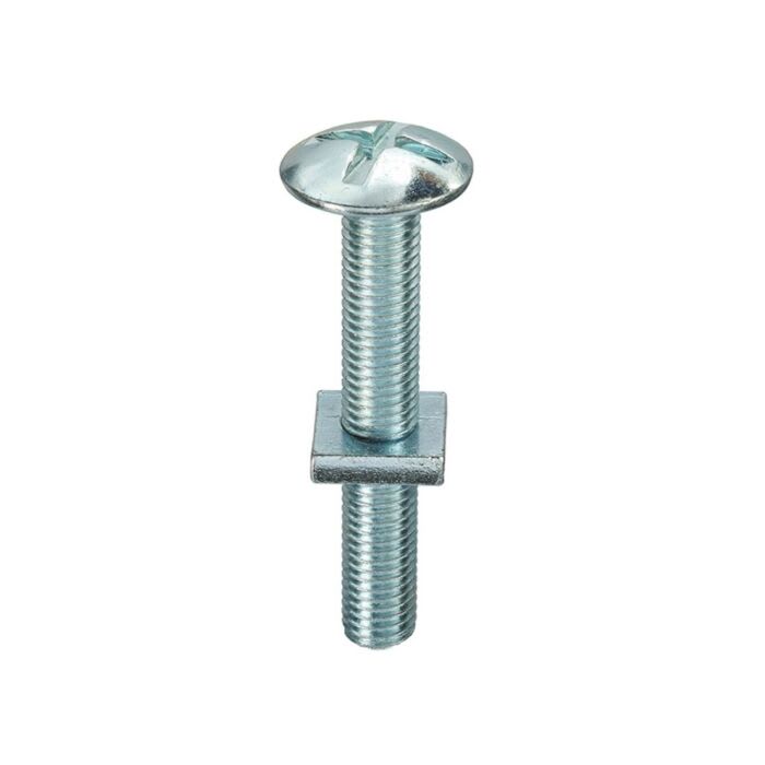 M10 x 180 Bright Zinc-Plated Roofing Bolts (25/Pack)