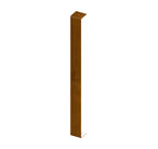 Double 90 Degree Internal Corner Trim Anth Grey 450mm