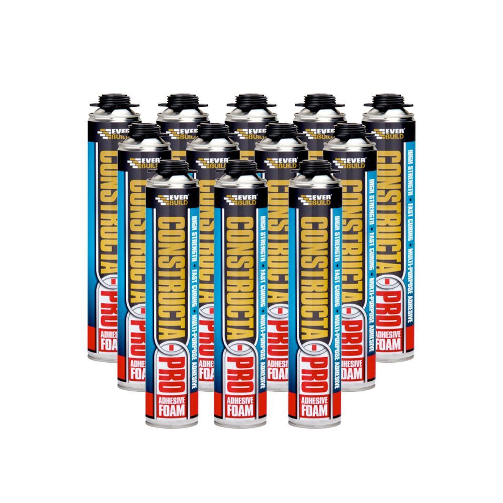 Everbuild Constructa Pro Adhesive Foam Gun Grade 750ml - Box of 12