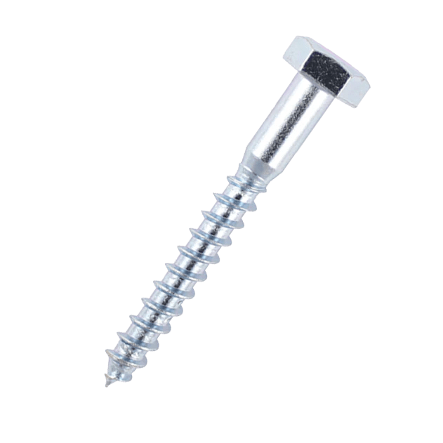 M10 x 100mm Hex Head Coach Screws (50/Pack)