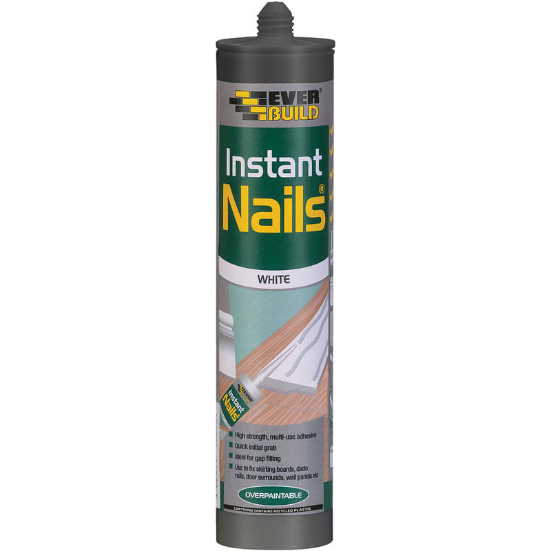 Everbuild Instant Nails Solvent Free Grab Adhesive White 290ml