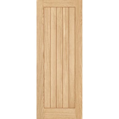 Internal Oak Vertical 5 Panel Door 1981mm x 610mm x 35mm