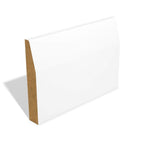 14.5mm x 119mm MDF White Primed Chamfered Skirting Board 4200mm