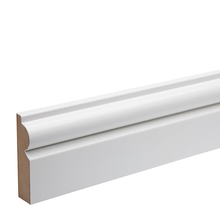 18mm x 68mm MDF White Primed Ogee Architrave 4400mm