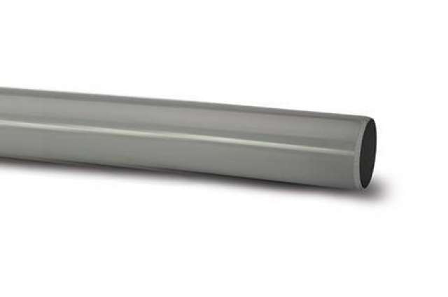 110mm Soil Pipe Single Socket Black 3m