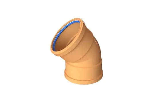 110mm Drainage Bend Double Socket 15 Degree