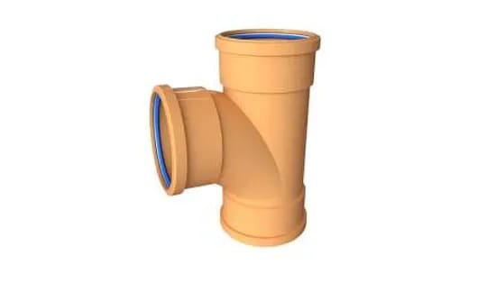 110mm Drainage Equal Junction Double Socket 45 Degree
