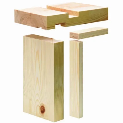 38mm x 138mm Redwood BWF Fire Door Lining and Stop 762mm Doors (Finish 33mm x 132mm)