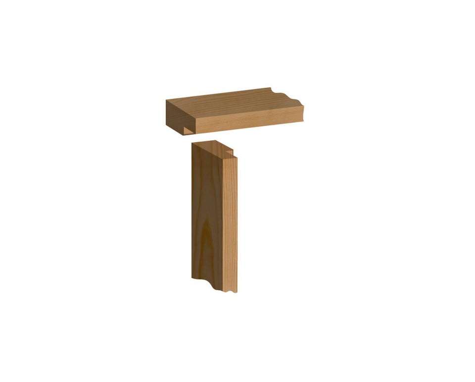 38mm x 100mm Redwood Rebated Door Casing 762mm Doors (Finish 33mm x 93mm)