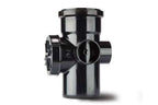 110mm Soil Access Pipe Single Socket Black