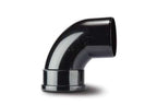 110mm Soil Bend Double Socket 92.5 Degree Black