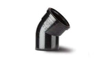 110mm Soil Bend Double Socket 92.5 Degree Black