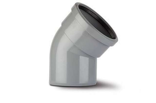 110mm Soil Bend Double Socket 92.5 Degree Black