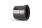 110mm Double Socket Slip Coupler Black
