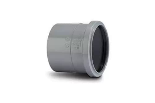 110mm Double Socket Slip Coupler Black