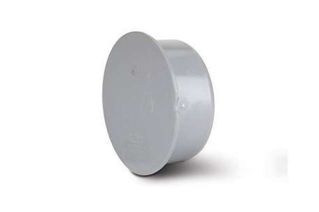 110mm Soil Socket Plug Black