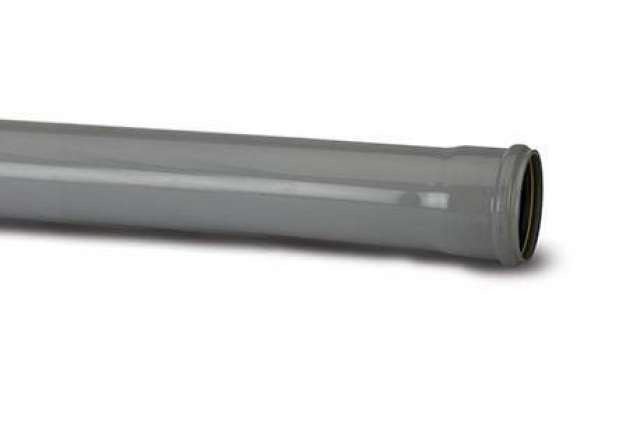 110mm Soil Pipe Single Socket Black 3m