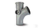 110mm Soil Equal Branch Double Socket 112.5 Degree Black