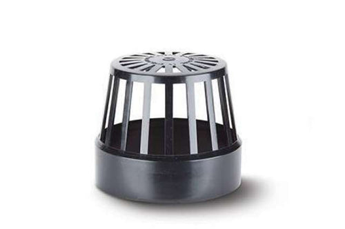 110mm Soil Vent Terminal Black