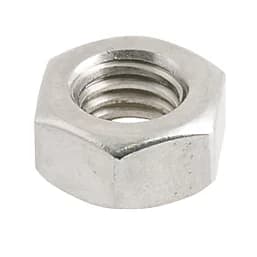 M10 Steel Hexagon Flat Nuts (100/Pack)