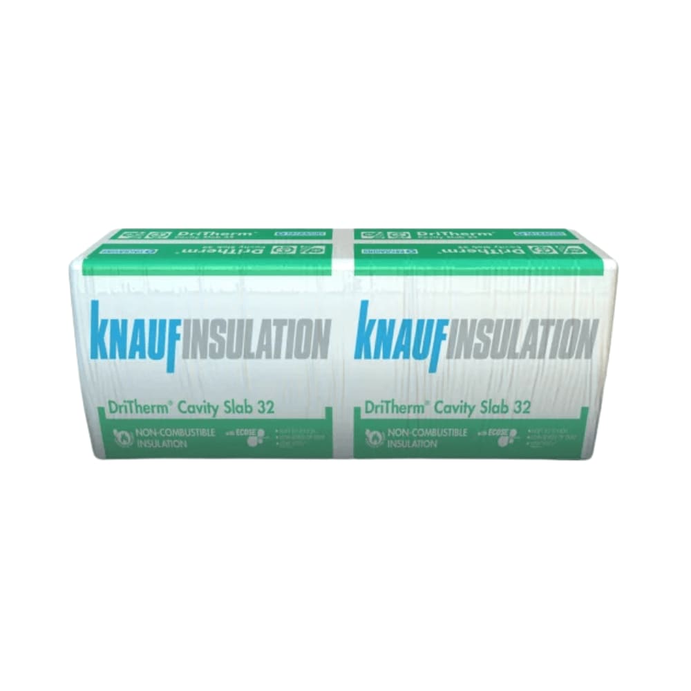 100mm Knauf DriTherm Cavity Wall Insulation Slab 32 (3.28m2/Pack)